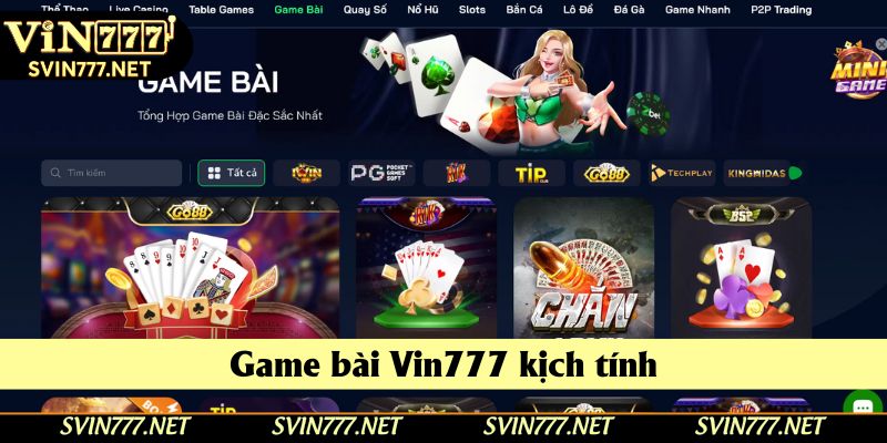 Game bài cung cấp loạt trò chơi với cơ chế đổi thưởng gay cấn.